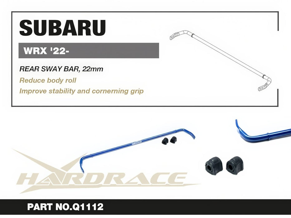 Hardrace Rear Adjustable Swaybar 22mm 2022-2026 WRX - HR-Q1112 - Subimods.com