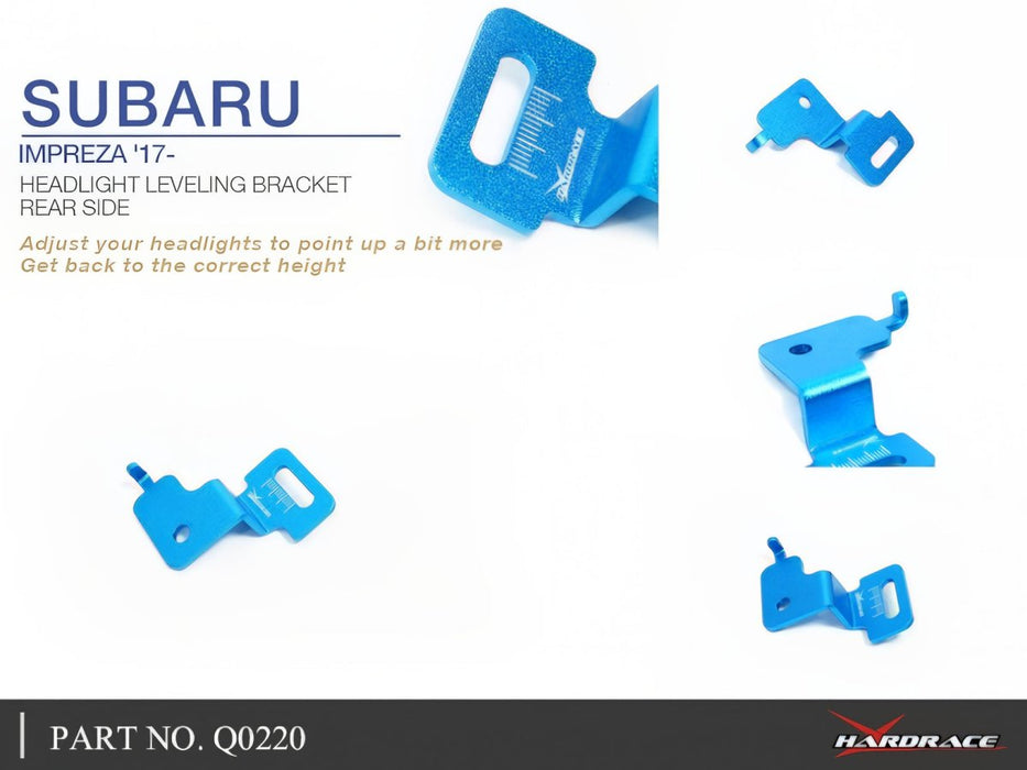 Hardrace Rear Side Headlight Leveling Bracket 2017-2022 Crosstrek / 2017-2023 Impreza - HR-Q0220 - Subimods.com