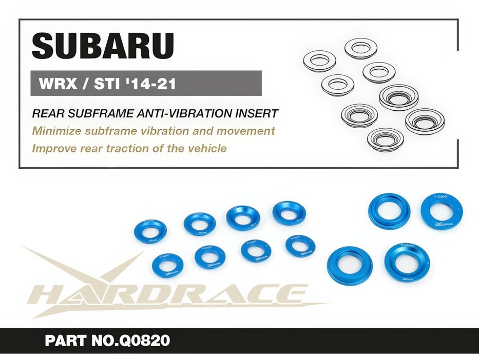 Hardrace Rear Subframe Anti Vibration Insert 2014-2021 WRX/STI - HR-Q0820 - Subimods.com