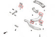 Hardrace Transmission Crossmember Bushing Fits Most Subaru Models - HR-7124 - Subimods.com