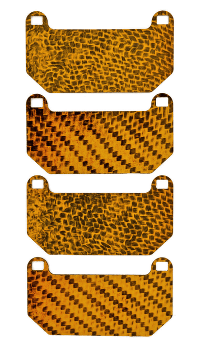 HEL Performance Brake Caliper Shim Kit Carbon Fiber 2008 - 2017 STI - HEL - HCFS - 2 - 030 - FULL - Subimods.com