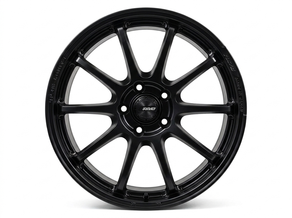 Gram Lights 57NR Limited II Semigloss Black 18x9.5 5x114.3 +38mm Offset 2015-2025 WRX / 2011-2021 STI