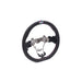 HKS Direct Fit Steering Wheel Black Smooth Leather w/ Perforated Grip, Oil Slick Stitching, and Embroidered HKS Logo 2015 - 2021 WRX / 2015 - 2021 STI - 51999-AF002 - Subimods.com