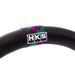 HKS Direct Fit Steering Wheel Black Smooth Leather w/ Perforated Grip, Oil Slick Stitching, and Embroidered HKS Logo 2017 - 2025 BRZ / 2022 - 2025 GR86 / 2017 - 2020 GT86 - 51999-AT004 - Subimods.com