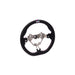 HKS Direct Fit Steering Wheel Black Smooth Leather w/ Perforated Grip, Oil Slick Stitching, and Embroidered HKS Logo 2017 - 2025 BRZ / 2022 - 2025 GR86 / 2017 - 2020 GT86 - 51999-AT004 - Subimods.com