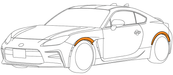HKS Fender Molding Kit 2022 - 2024 BRZ / 2022 - 2024 GR86 - 53004-AT042 - Subimods.com