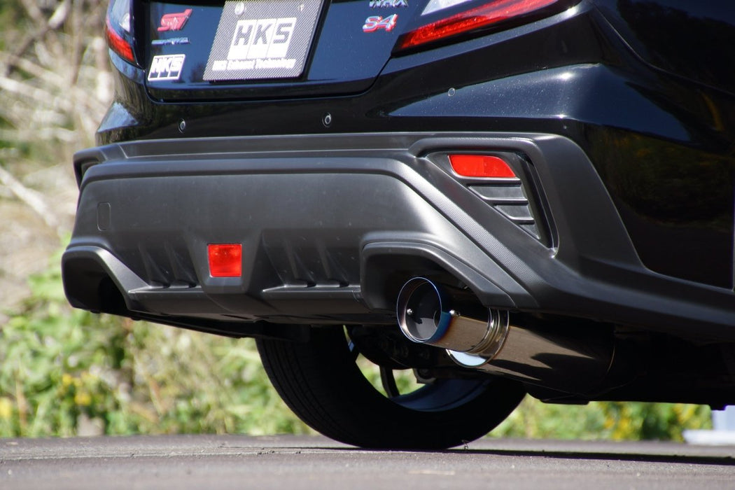 HKS Hi - Power Single Exit Axle Back 2022 - 2026 WRX - 31006-BF002 - Subimods.com