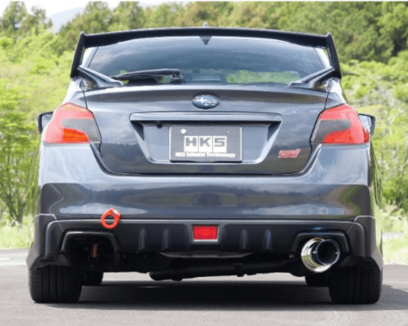 HKS Hi-Power Single Exit Cat Back 2015-2021 WRX / 2015-2021 STI - 31006-BF003 - Subimods.com