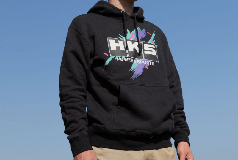 HKS Hoodie Super Racing Black XL - 51007-AK758 - Subimods.com