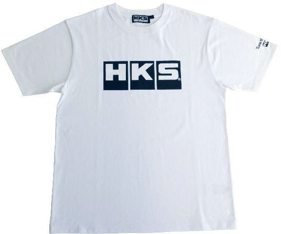 HKS OG Logo Shirt White w/ Black Logo - 51007 - AK628 - Subimods.com