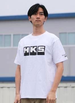 HKS OG Logo Shirt White w/ Black Logo - 51007 - AK628 - Subimods.com