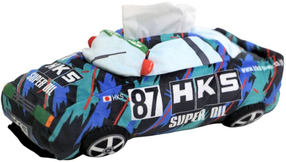 HKS Racing Car Tissue Holder w/ Oil Color Design - 51007 - AK596 - Subimods.com