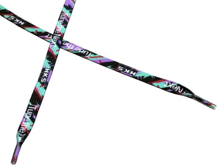HKS Shoelace Pair w/ Oil Color Design - 51007 - AK670 - Subimods.com