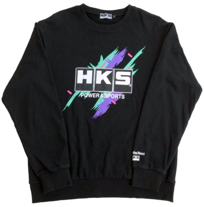HKS Super Racing Pullover Sweatshirt Black - 51007 - AK687 - Subimods.com