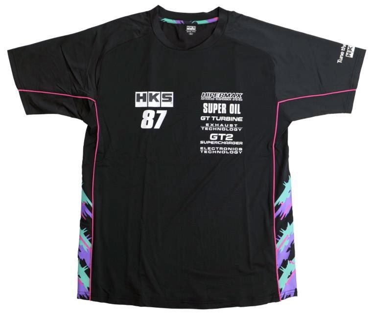 HKS Team T-Shirt 2025 Series Black - 51007 - AK692 - Subimods.com