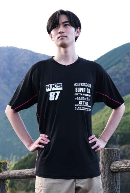 HKS Team T-Shirt 2025 Series Black - 51007 - AK692 - Subimods.com