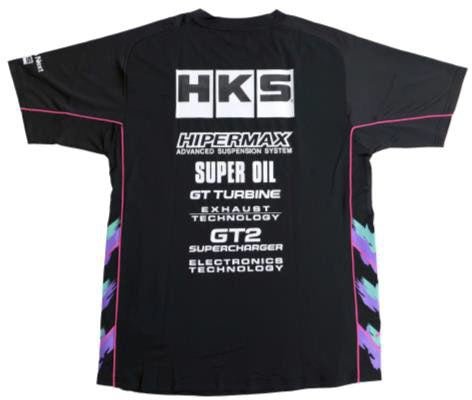 HKS Team T-Shirt 2025 Series Black - 51007 - AK692 - Subimods.com