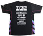 HKS Team T-Shirt 2025 Series Black - 51007 - AK692 - Subimods.com