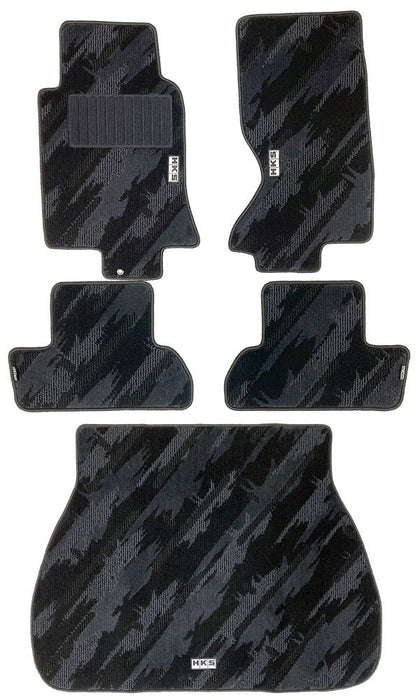 HKS Tufted Series Monotone Oil Color Floor Mat Set (LHD) 1993 - 1995 RX - 7 - 53001 - AZ011 - Subimods.com