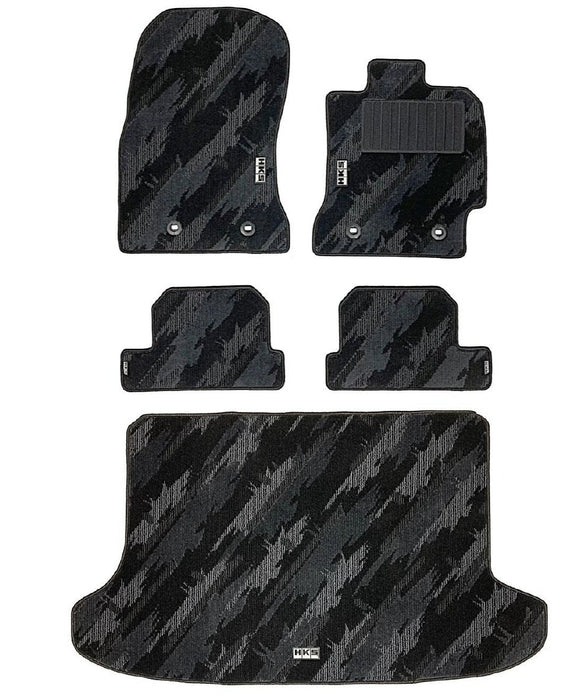 HKS Tufted Series Monotone Oil Color Floor Mat Set (LHD) 2013 - 2021 BRZ / 2013 - 2016 FRS / 2017 - 2021 86 - 53001 - AT043 - Subimods.com