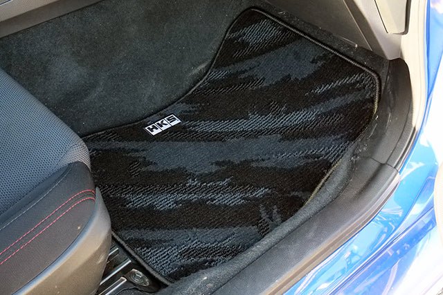 HKS Tufted Series Monotone Oil Color Floor Mat Set (LHD) 2015 - 2021 WRX / 2015 - 2021 STI - 53001 - AF008 - Subimods.com