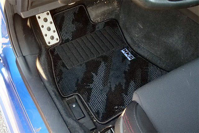 HKS Tufted Series Monotone Oil Color Floor Mat Set (LHD) 2015 - 2021 WRX / 2015 - 2021 STI - 53001 - AF008 - Subimods.com