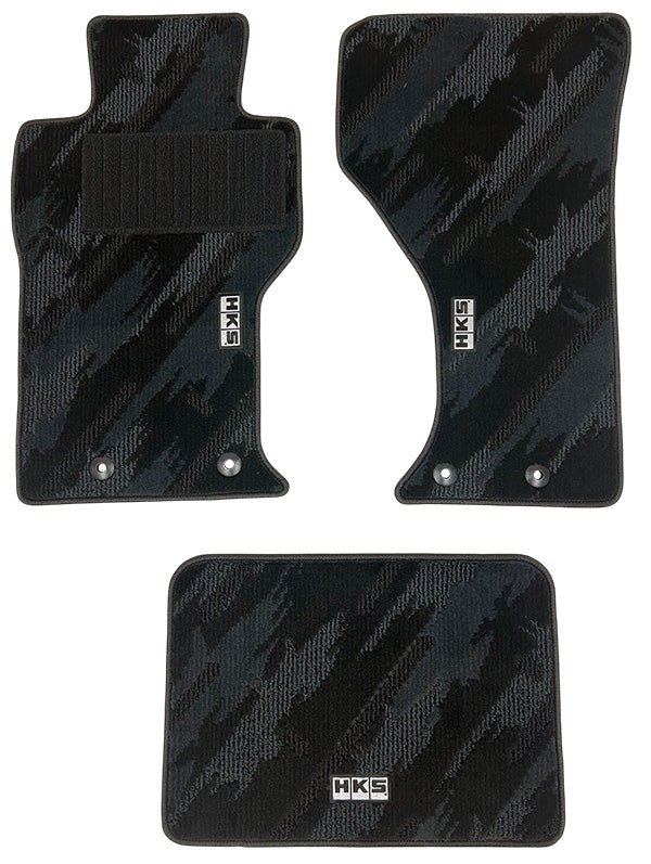 HKS Floor Mat Monotone Oil Color 3 Piece Set | Nissan 400Z RZ34 LHD (23+) (53001-AN021)