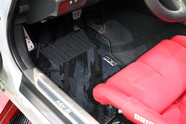 HKS Tufted Series Monotone Oil Color Floor Mat Set (LHD) 2016 - 2025 Miata - 53001 - AZ013 - Subimods.com