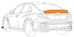 HKS Type - S Ducktail Spoiler 2022 - 2026 WRX - 53004-AF005 - Subimods.com