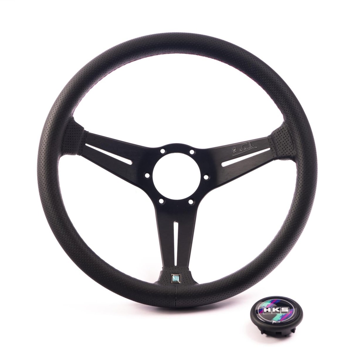HKS Nardiステアリングホイール ウッドレザー14インチ HKS（エッチケーエス） 即納 新品 HKS STEERING WHEEL NARDI SPORTS