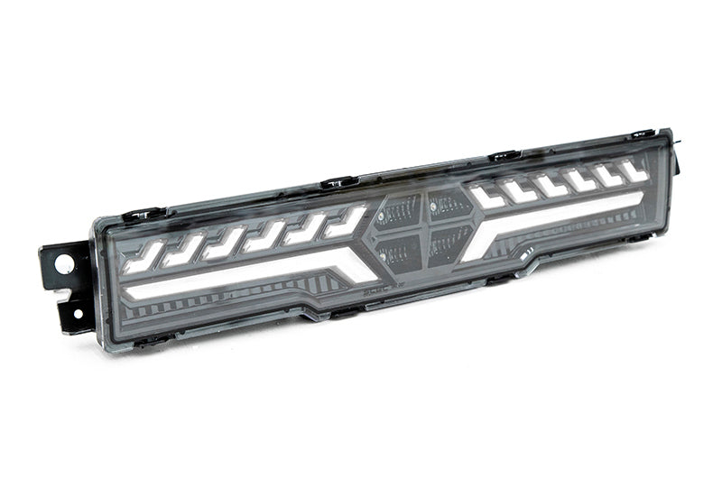 OLM V2 F1 Rear Brake Light Clear Lens, Black Base, White Bar 2022-2025 BRZ / GR86