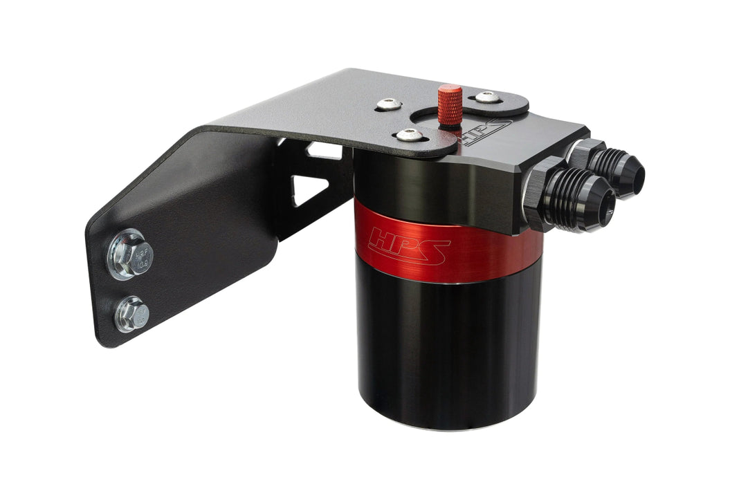 HPS Performance Aluminum Oil Catch Can Kit 2008 - 2014 WRX - 860 - 004 - Subimods.com