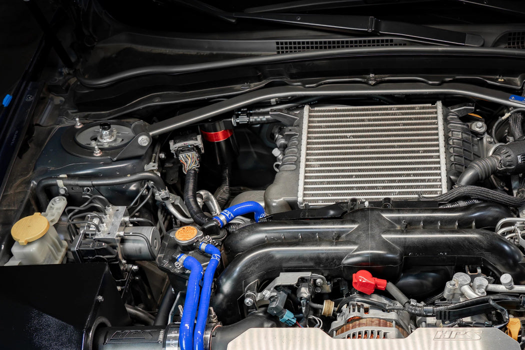 HPS Performance Aluminum Oil Catch Can Kit 2008 - 2014 WRX - 860 - 004 - Subimods.com