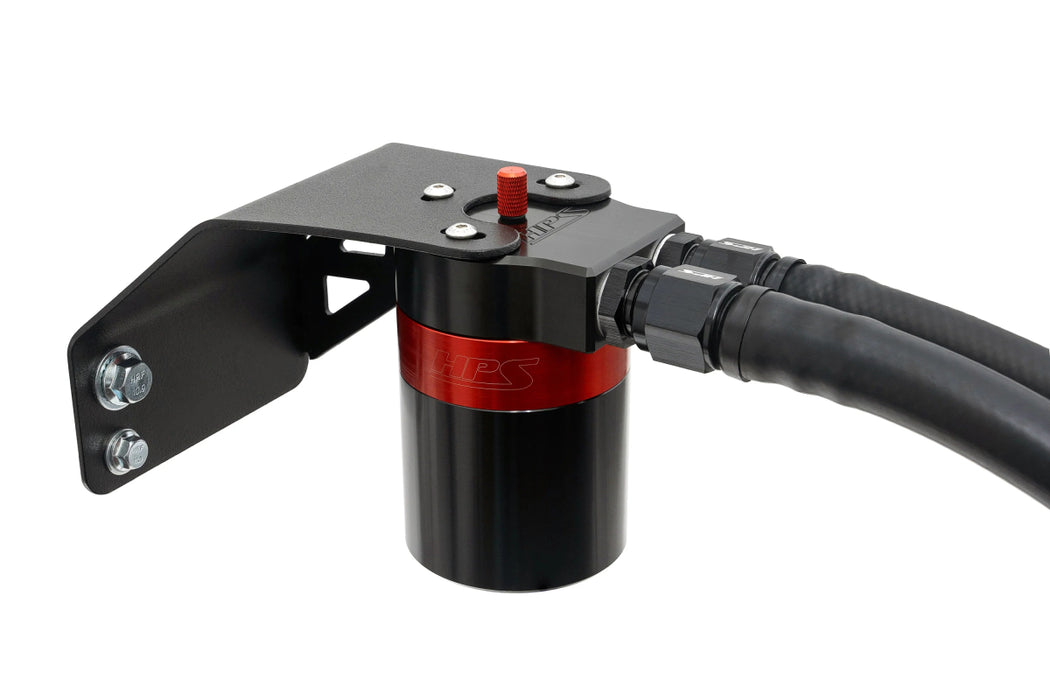 HPS Performance Aluminum Oil Catch Can Kit 2008 - 2014 WRX - 860 - 004 - Subimods.com