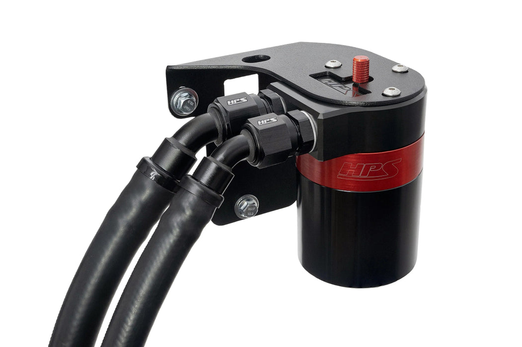 HPS Performance Aluminum Oil Catch Can Kit 2015 - 2021 WRX - 860 - 007 - Subimods.com
