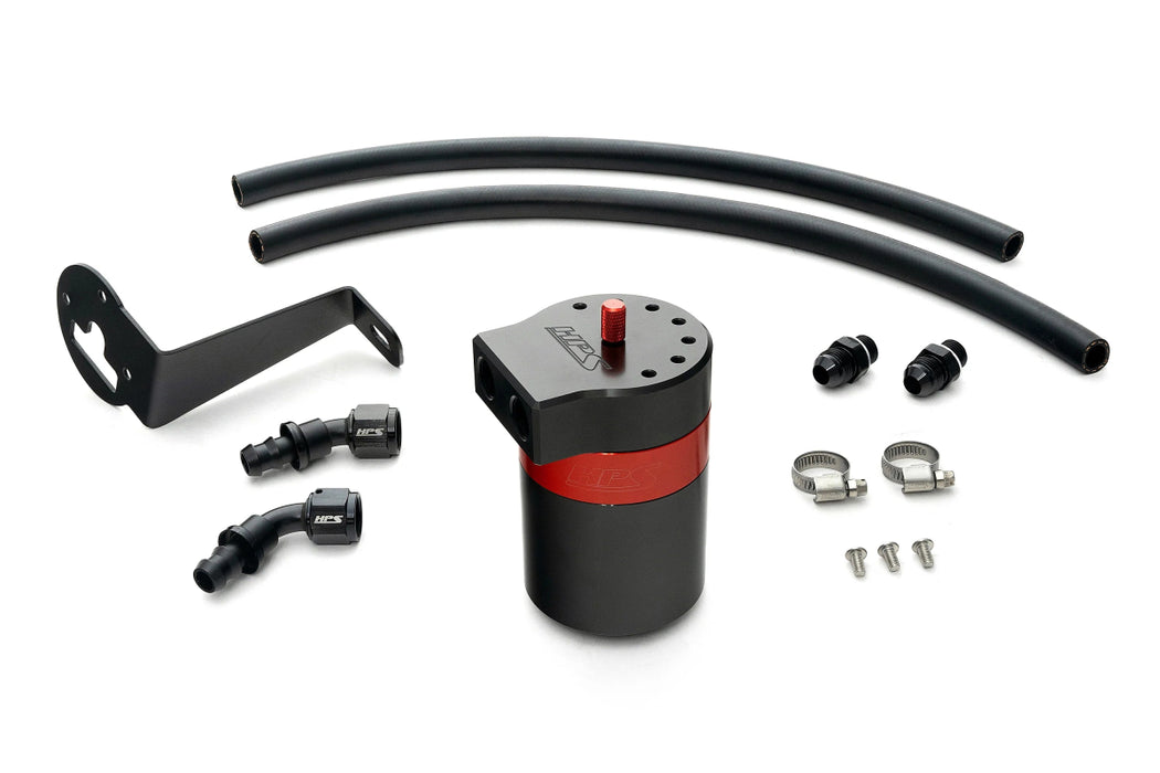 HPS Performance Aluminum Oil Catch Can Kit 2017 - 2021 STI - 860 - 008 - Subimods.com