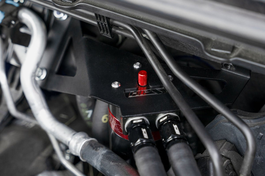 HPS Performance Aluminum Oil Catch Can Kit Black 2017 - 2026 Crosstrek / Impreza - 860-029 - Subimods.com