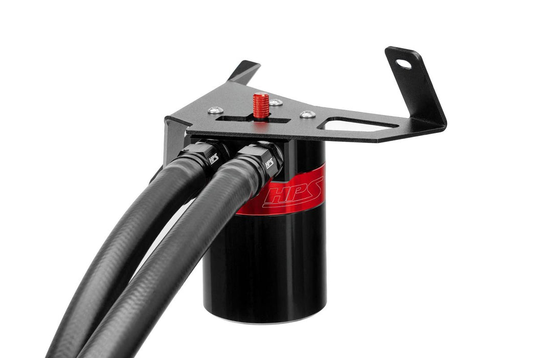 HPS Performance Aluminum Oil Catch Can Kit Black 2017 - 2026 Crosstrek / Impreza - 860-029 - Subimods.com