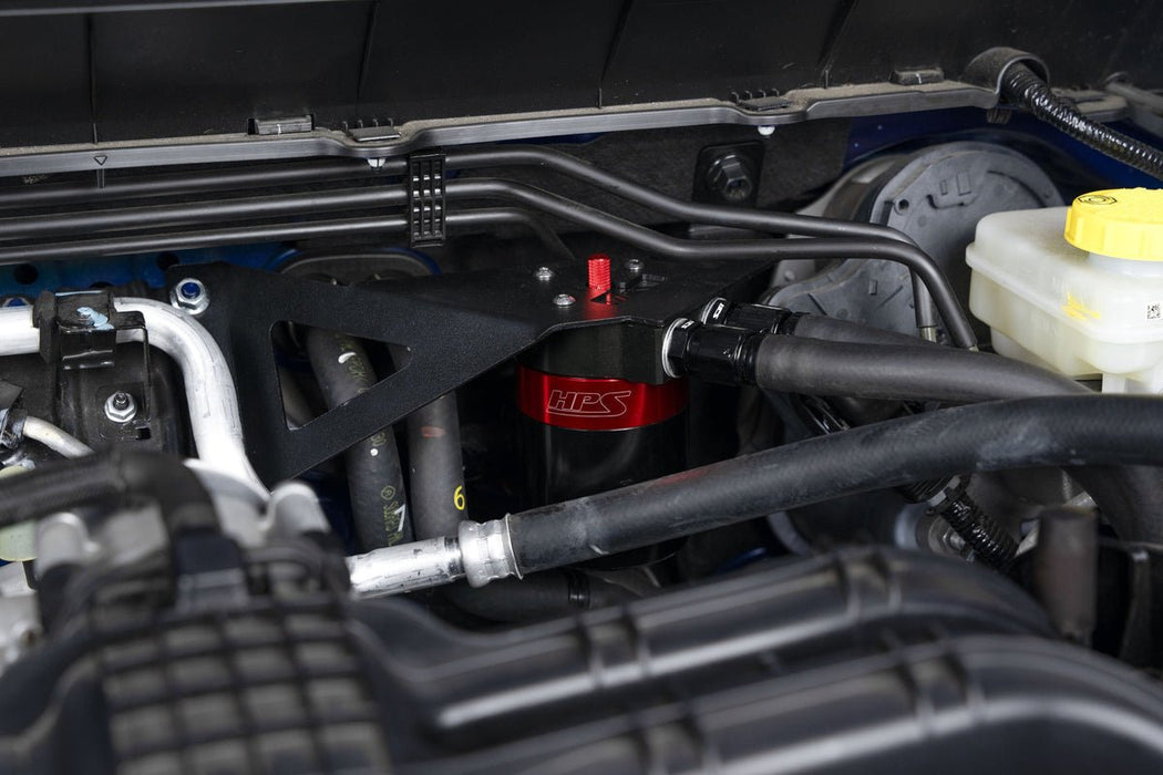 HPS Performance Aluminum Oil Catch Can Kit Black 2017 - 2026 Crosstrek / Impreza - 860-029 - Subimods.com