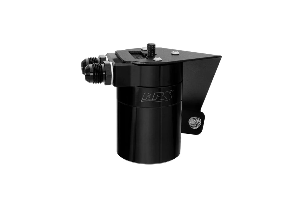 HPS Performance Aluminum Oil Catch Can Kit Black w/ Black Accent 2022 - 2025 BRZ / 2022 - 2025 GR86 - 860 - 026WB - Subimods.com