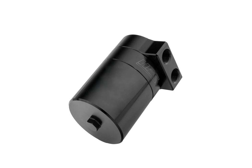 HPS Performance Aluminum Oil Catch Can Kit Black w/ Black Accent 2022 - 2025 BRZ / 2022 - 2025 GR86 - 860 - 026WB - Subimods.com