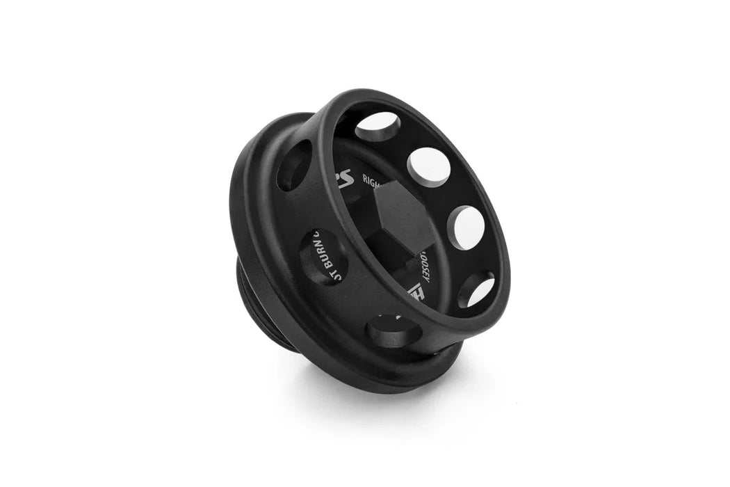 HPS Performance Billet Aluminum Oil Cap Black Most Subaru Models - 5269-106WB - Subimods.com
