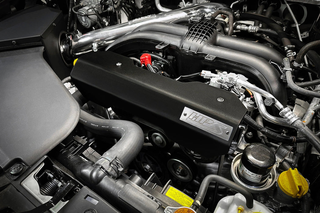 HPS Pulley Belt Cover Black 2013 - 2019 Legacy w/ 2.5L Non Turbo Engine / 2013 - 2019 Outback w/ 2.5L Engine Non Turbo - 71 - 101WB - Subimods.com