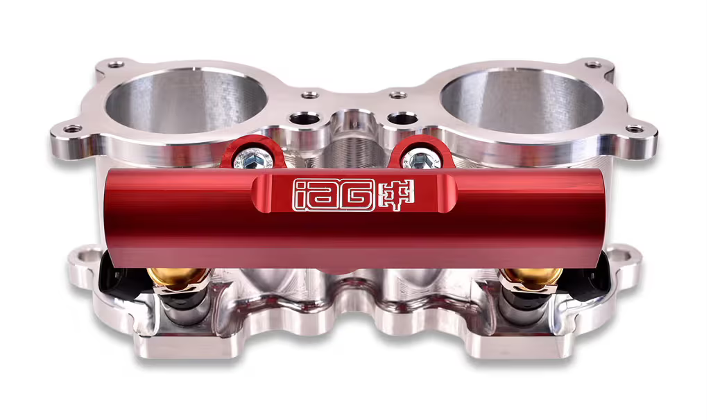 IAG Performance V3 Top Feed Fuel Rails Red 2002-2014 WRX / 2007-2021 STI / 2008-2012 Legacy GT / 2006-2013 Forester XT