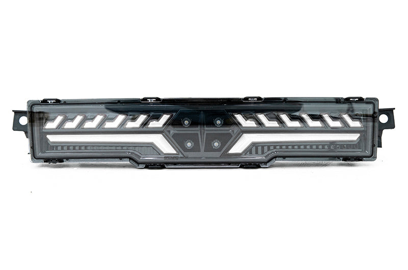 OLM V2 F1 Rear Brake Light Clear Lens, Black Base, White Bar 2022-2025 BRZ / GR86