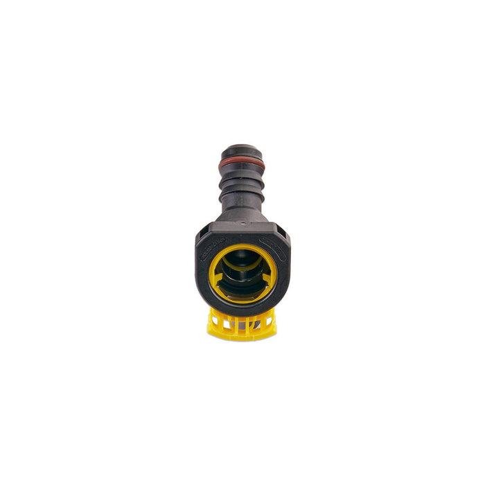 IAG 1/2" SAE Quick Connect Female to 1/2" Hose Barb Angled (135 / 45 degrees) - RPL-FIT-05826 - Subimods.com