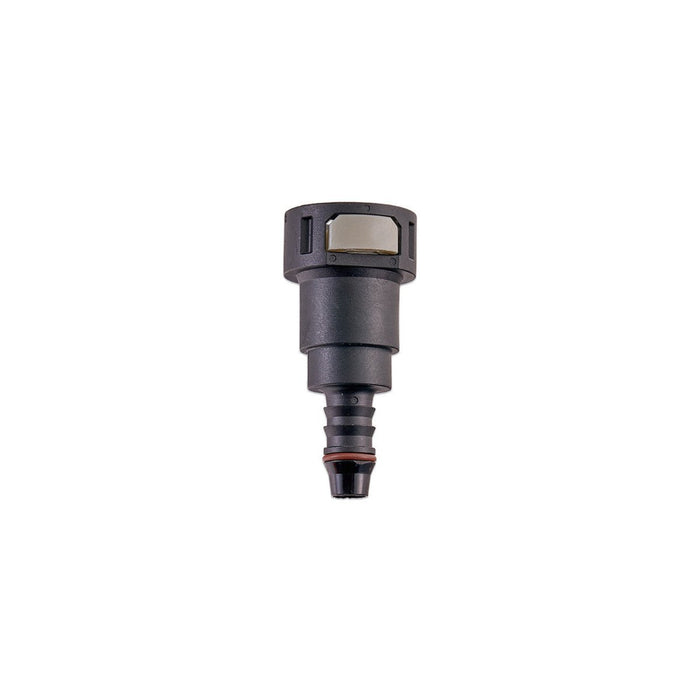 IAG 1/2" SAE Quick Connect Female to 3/8" Hose Barb Straight (180 / 0 degrees) - RPL-FIT-05829 - Subimods.com
