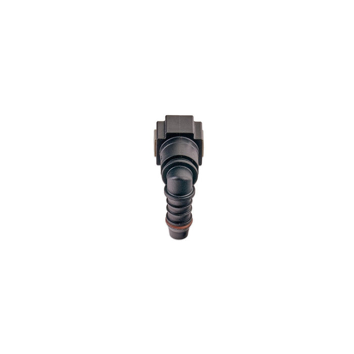 IAG 5/16" SAE Quick Connect Female to 8mm Hose Barb Right Angled (90 degrees) - RPL-FIT-05827 - Subimods.com