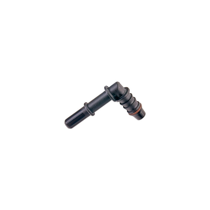IAG 5/16" SAE Quick Connect Male to 8mm Hose Barb Right Angled (90 degrees) - RPL-FIT-05828 - Subimods.com