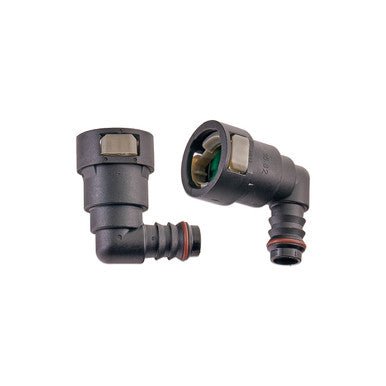 IAG 5/8" SAE Quick Connect Female to 1/2" Hose Barb Right Angled (90 degrees) - RPL-FIT-05822 - Subimods.com